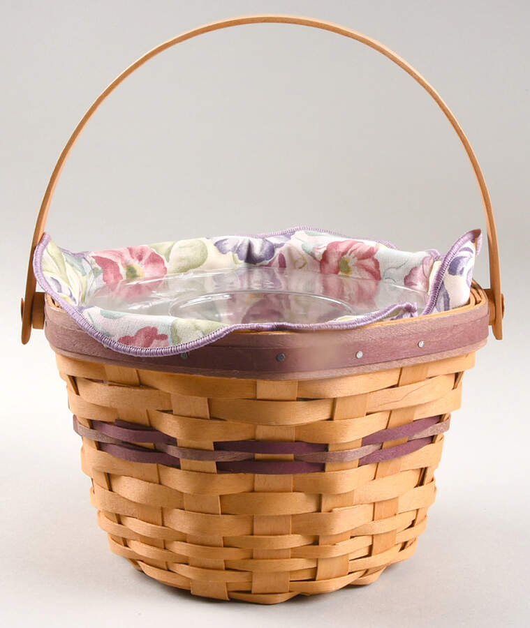 Baskets Morning Glory Basket & Liner w/Protector by Longaberger-1