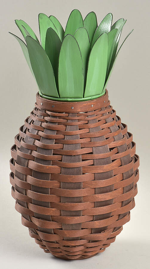 Baskets Pineapple Basket & Metal Lid by Longaberger-1