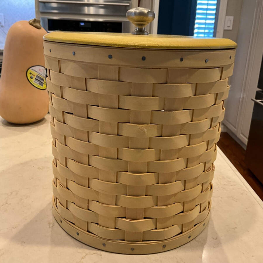 Baskets Large Canister Basket & Lid by Longaberger-1