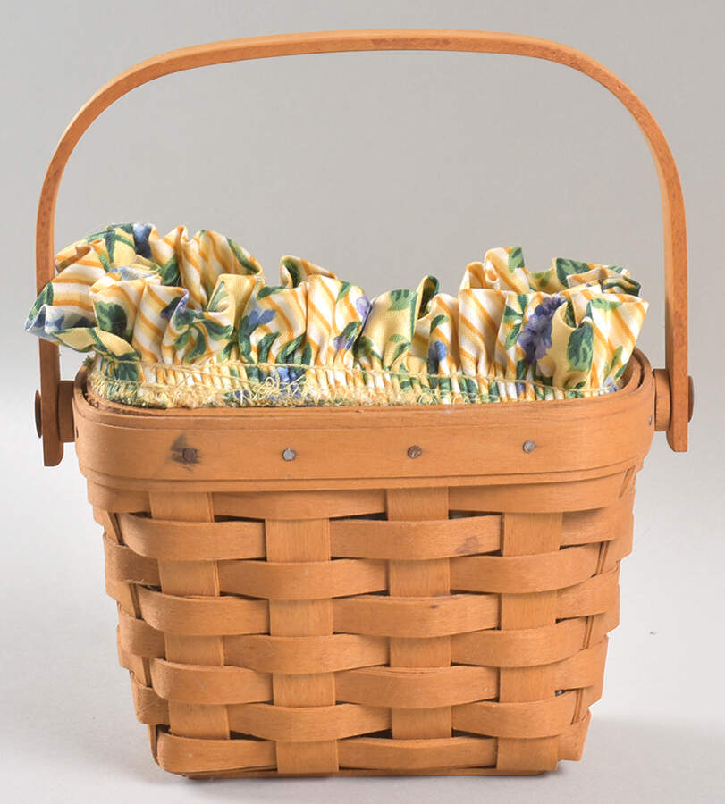 Baskets 1997 Horizon of Hope Basket w/Liner & Protector by Longaberger-1