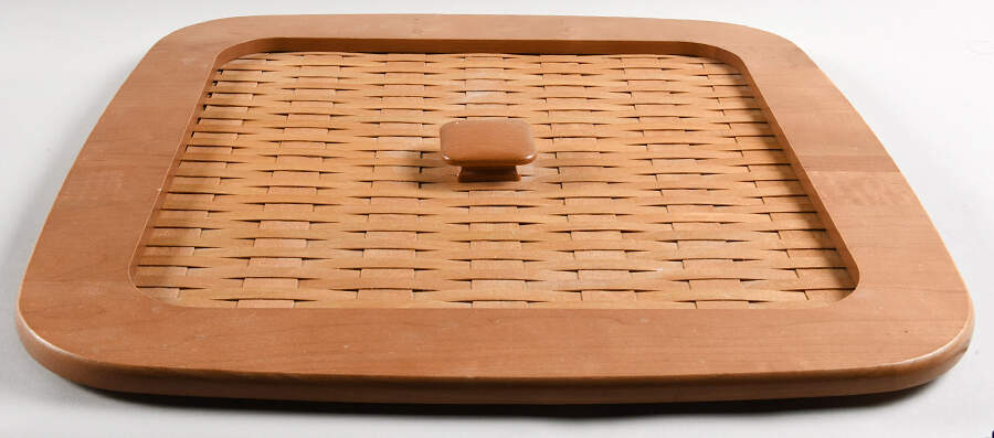 Baskets Woven Lid for Large Hamper Basket by Longaberger-1