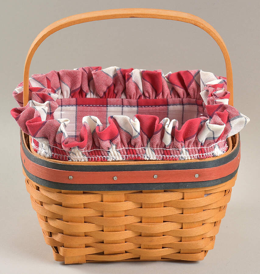 Baskets Strawberry Basket with Liner & Protector by Longaberger-1