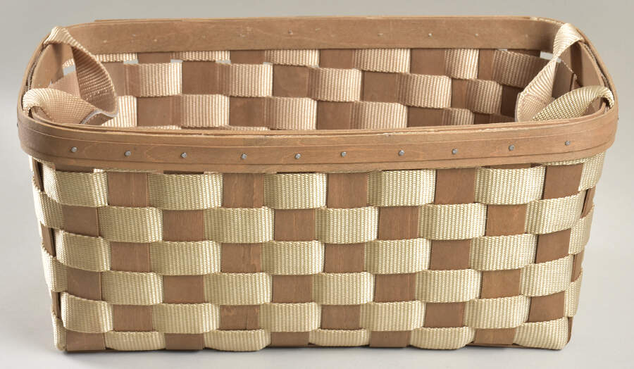 Baskets Medium Side Handled Tote Basket by Longaberger-1