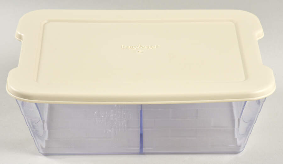 Baskets Divided Protector & Lid for Small Serving Basket by Longaberger-1