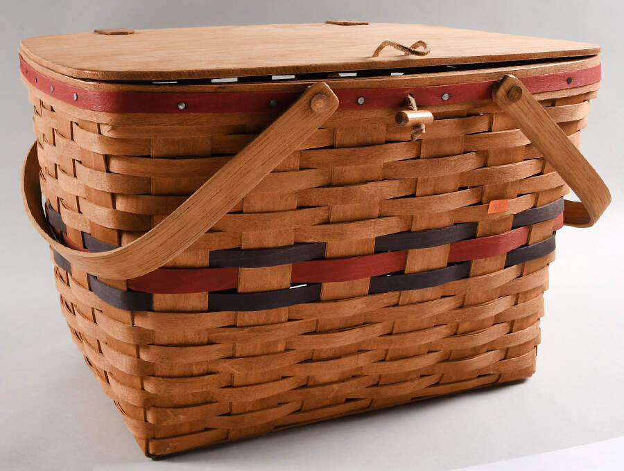 Baskets Large Hostess Picnic Basket No Riser by Longaberger-1