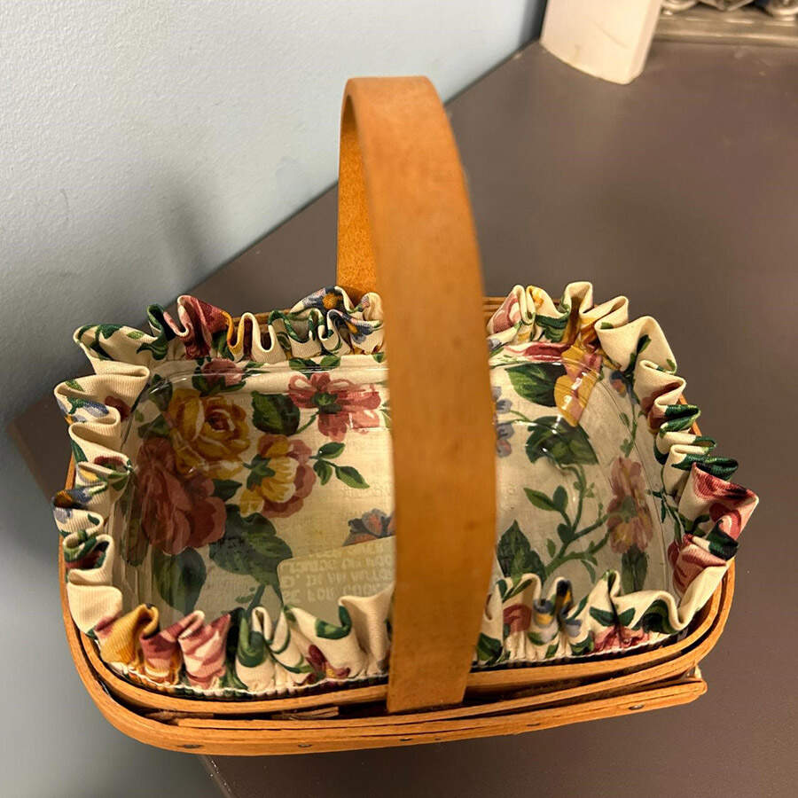 Baskets 1996 Horizon of Hope Basket & Protector by Longaberger-1