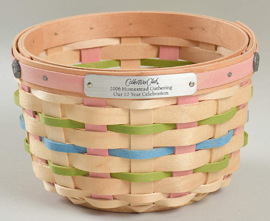 Baskets 2006 Gathering Cupcake Basket by Longaberger-1