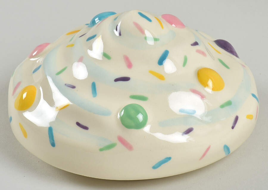 Baskets Ceramic Lid for 2006 Gathering Cupcake Basket by Longaberger-1