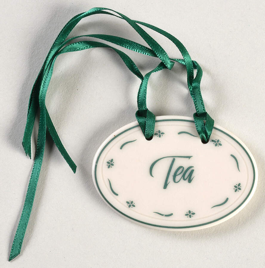 Baskets "Tea" Heritage Green Tie-On Charm for Basket by Longaberger-1