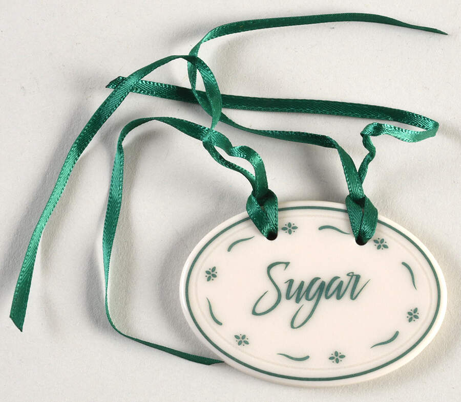 Baskets "Sugar" Heritage Green Tie-On Charm for Basket by Longaberger-1