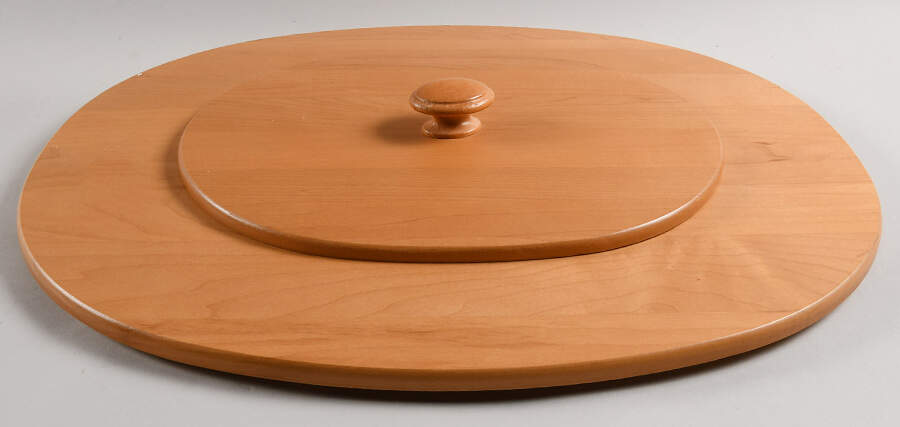 Baskets (2pc) Lid for Extra Large Oval Waste Basket by Longaberger-1