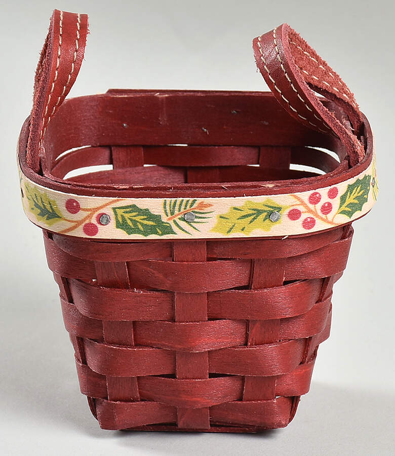 Baskets Holly Berry Trinket Basket by Longaberger-1