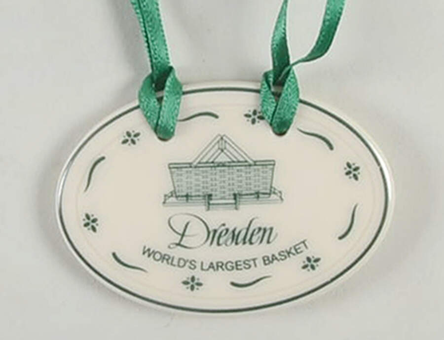 Baskets Dresden World's Largest Basket Charm Tie-On by Longaberger-1