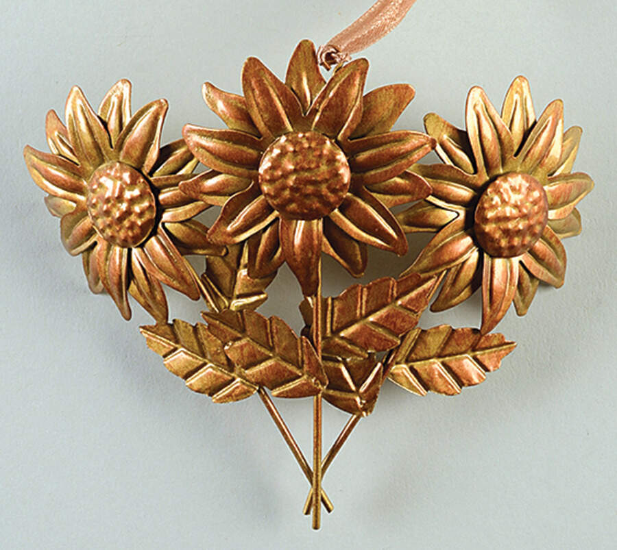 Baskets Metal Sunflower Basket Charm Tie-On by Longaberger-1