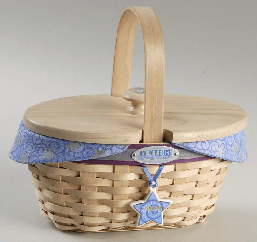 Baskets 5pc Century Cel. Basket(Lid,Liner,Protector&Charm) by Longaberger-1