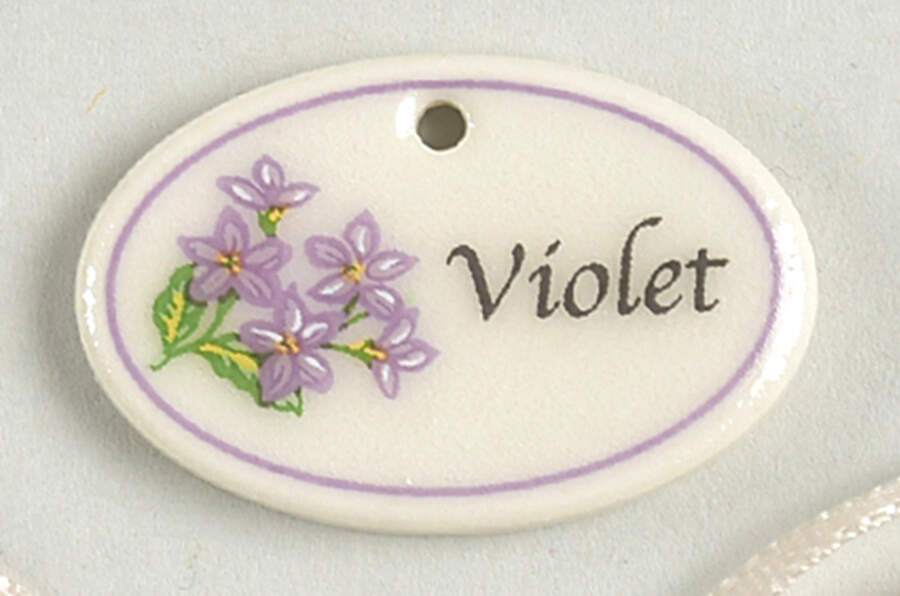 Baskets Violet Tie-On Charm for Miniature Basket by Longaberger-1