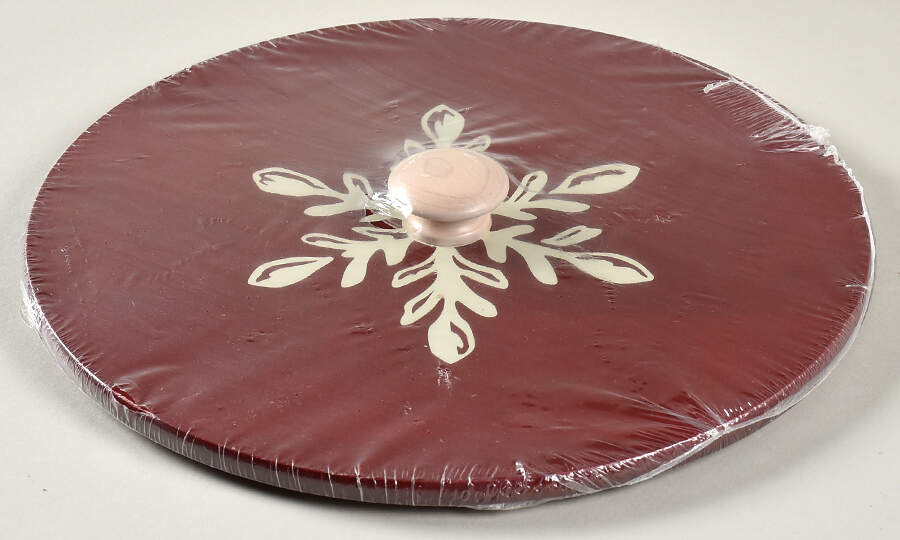 Baskets Red Lid for Small Falling Snow Basket by Longaberger-1