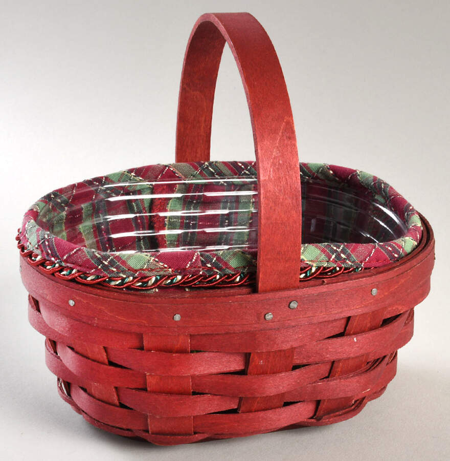 Baskets Small Oval (Gift) Basket & Liner with Protector by Longaberger-1