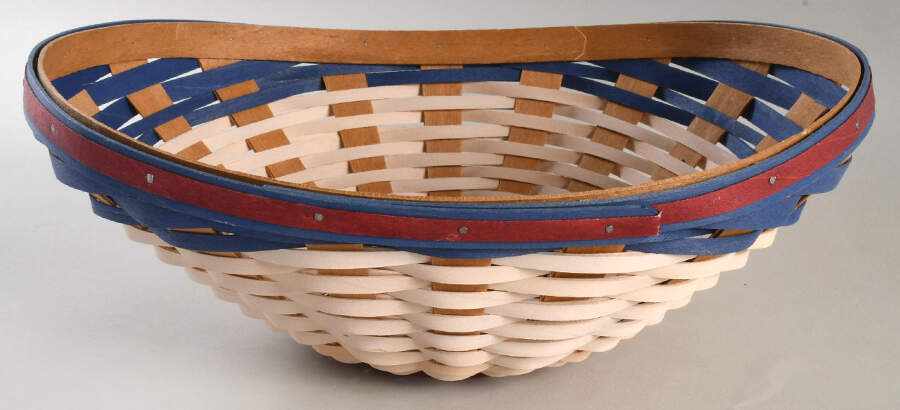 Baskets American Celebration Swoop Bowl Basket by Longaberger-1