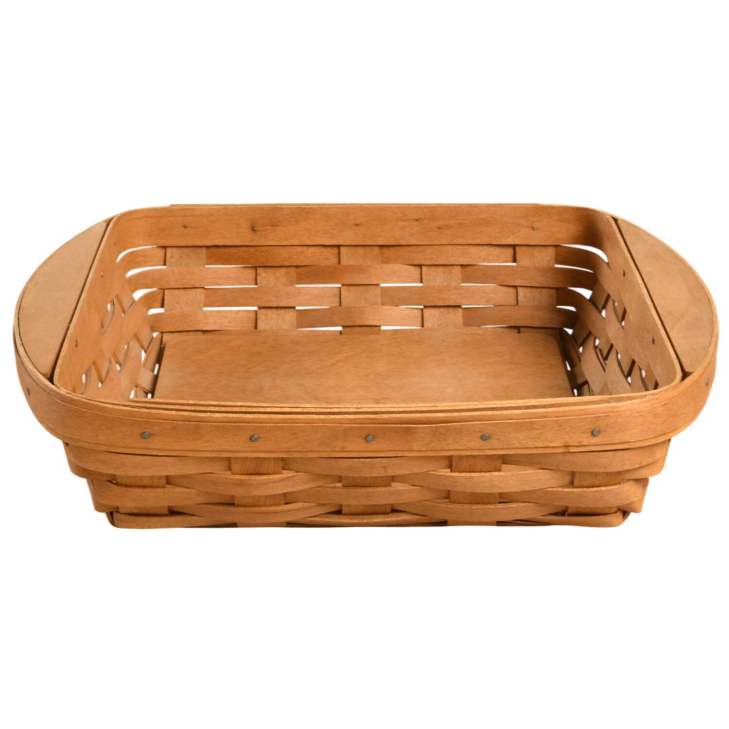 Baskets Small Square Serving Basket (Solid Handles) by Longaberger-1