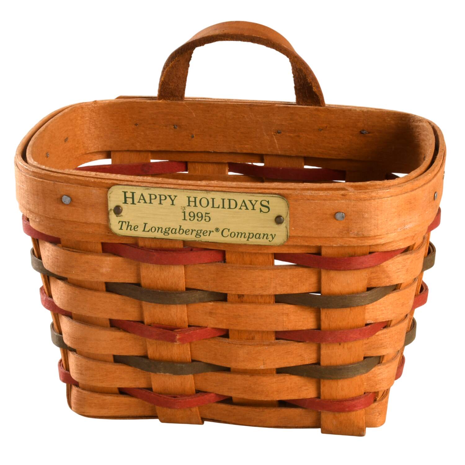 Baskets 1995 Happy Holidays Ambrosia Basket by Longaberger-1