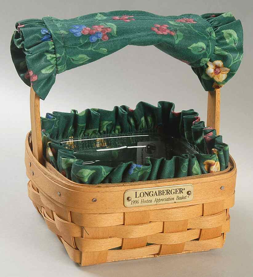 Baskets (4pc) 1996 Hostess Appreciation Basket by Longaberger-1