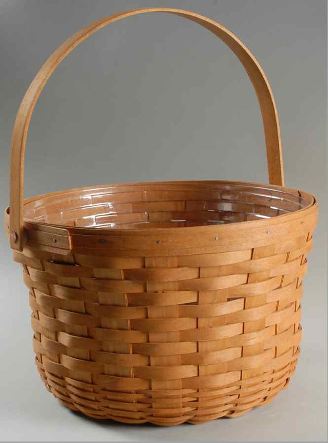 Baskets Large Fruit/Apple Basket with Protector by Longaberger-1