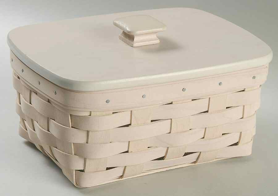 Baskets Address Basket with Lid & Protector by Longaberger-1