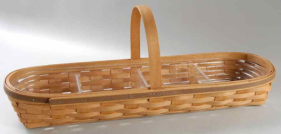 Baskets Baguette Basket & Divided Protector by Longaberger-1