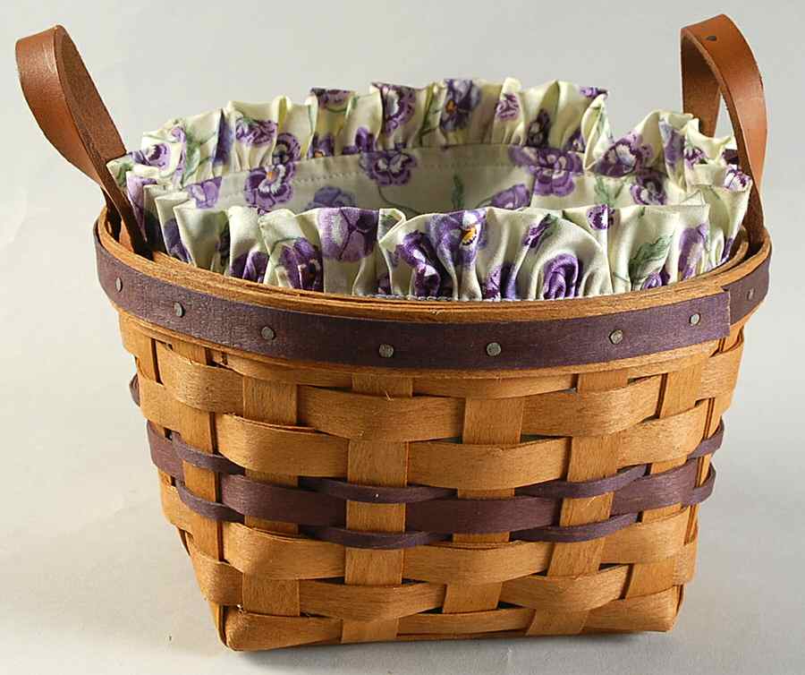 Baskets Pansy Basket with Liner by Longaberger-1