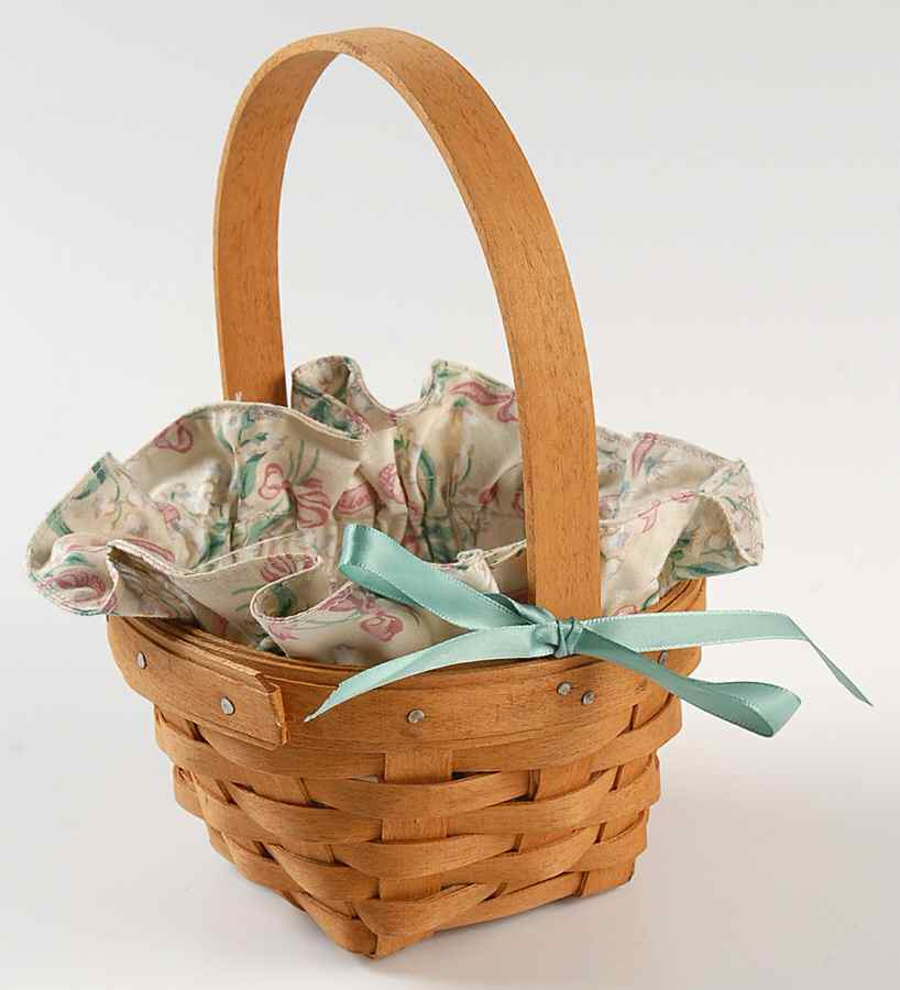Baskets Lily of the Valley Basket W/Liner & Protector by Longaberger-1