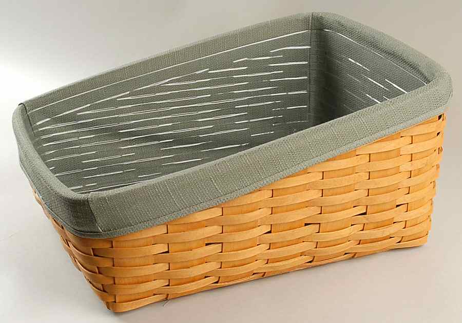 Baskets Large Bin Basket W/Liner & Protector by Longaberger-1