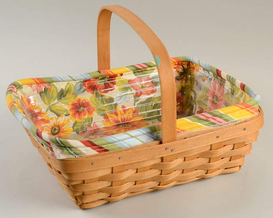 Baskets Napkin Basket & Liner with Protector by Longaberger-1