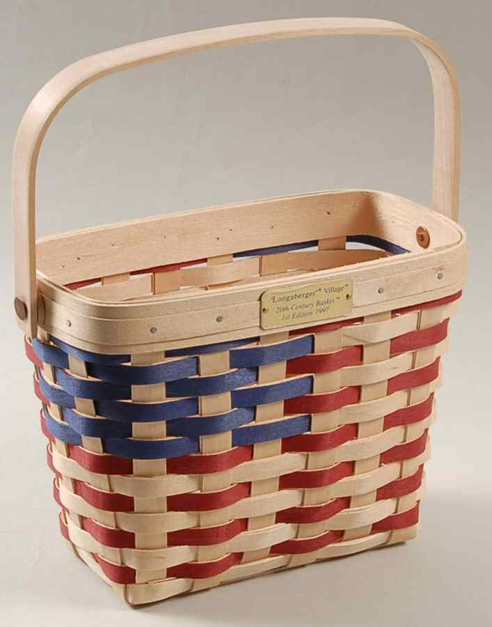 Baskets 1997 20th Century Basket & Protector by Longaberger-1
