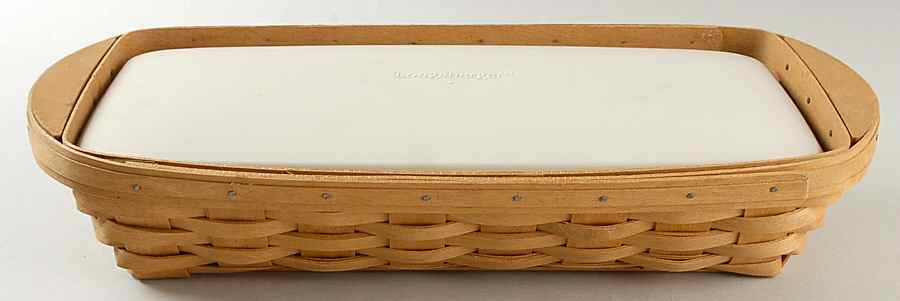 Baskets Bagel Basket W/Divided Protector&Lid by Longaberger-1