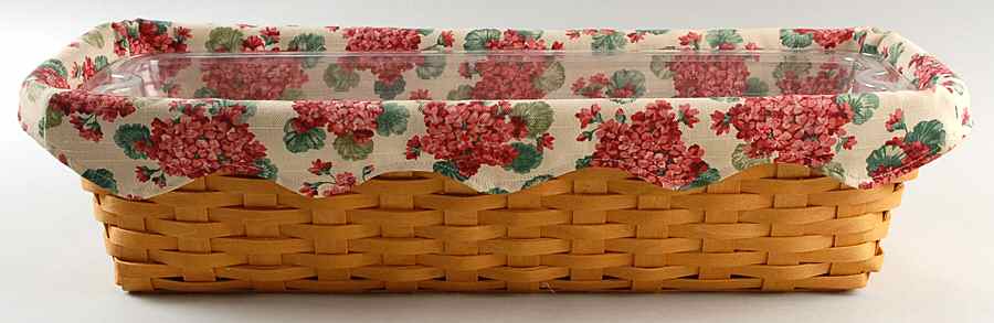 Baskets Window Box Basket W/Liner & 2pc Protector by Longaberger-1