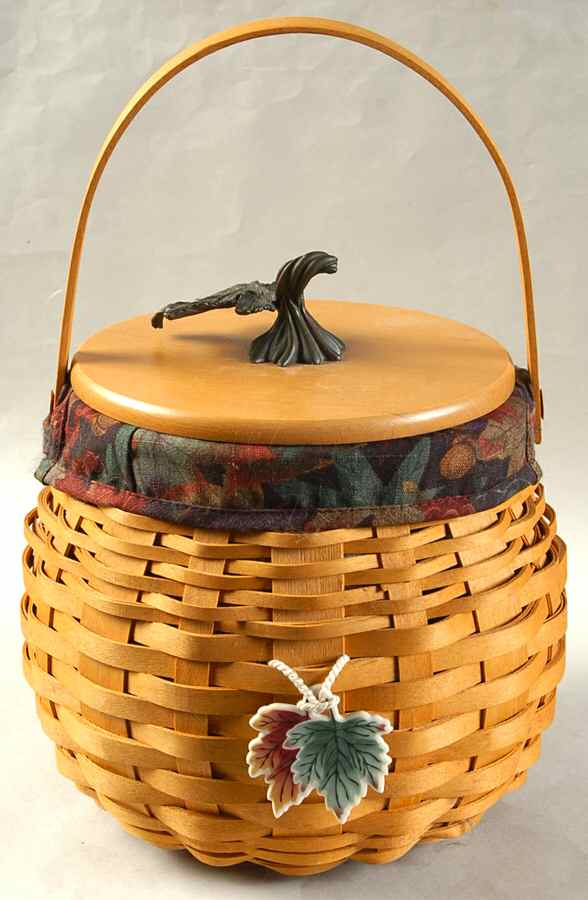 Baskets 5pc Pumpkin Patch (Basket,Lid,Liner,Protect&Charm) by Longaberger-1