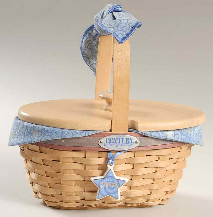Baskets 6pc Century Celeb(Basket,Lid,Liner,Prot,Tie&Charm) by Longaberger-1