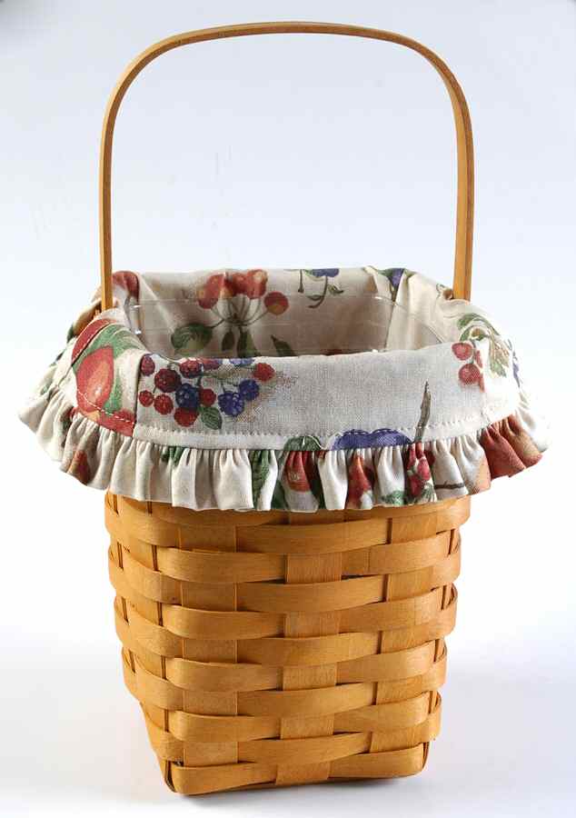Baskets Large Peg Basket with Liner & Protector by Longaberger-1