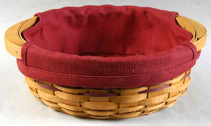 Baskets Round Serving Basket & Liner by Longaberger-1