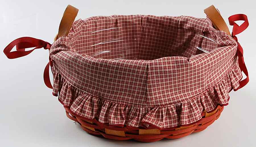 Baskets Basket of Love Basket W/Liner & Protector by Longaberger-1