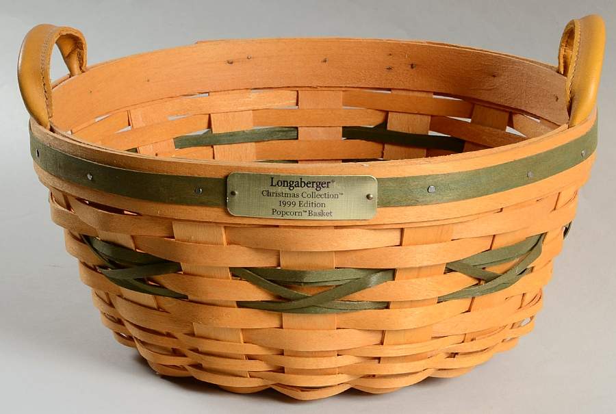 Baskets Green Popcorn Basket by Longaberger-1