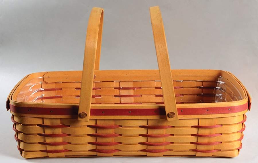 Baskets Red Gourmet Gathering Basket & Protector by Longaberger-1