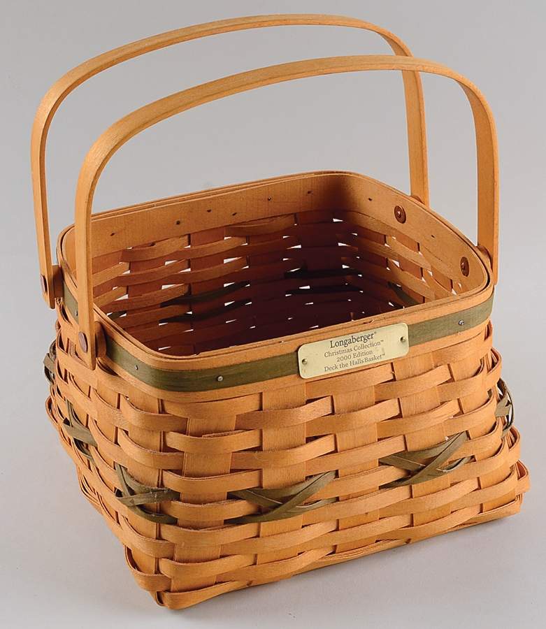 Baskets Green Deck the Halls Basket by Longaberger-1