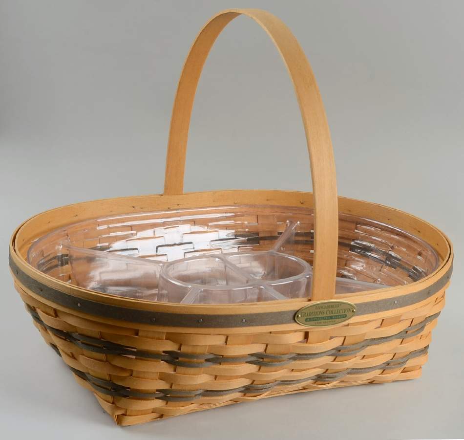 Baskets Hospitality Basket & Divided Protector by Longaberger-1