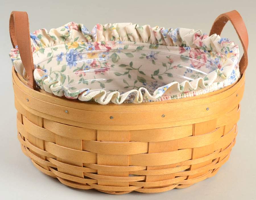Baskets Darning Basket & Liner with Protector by Longaberger-1