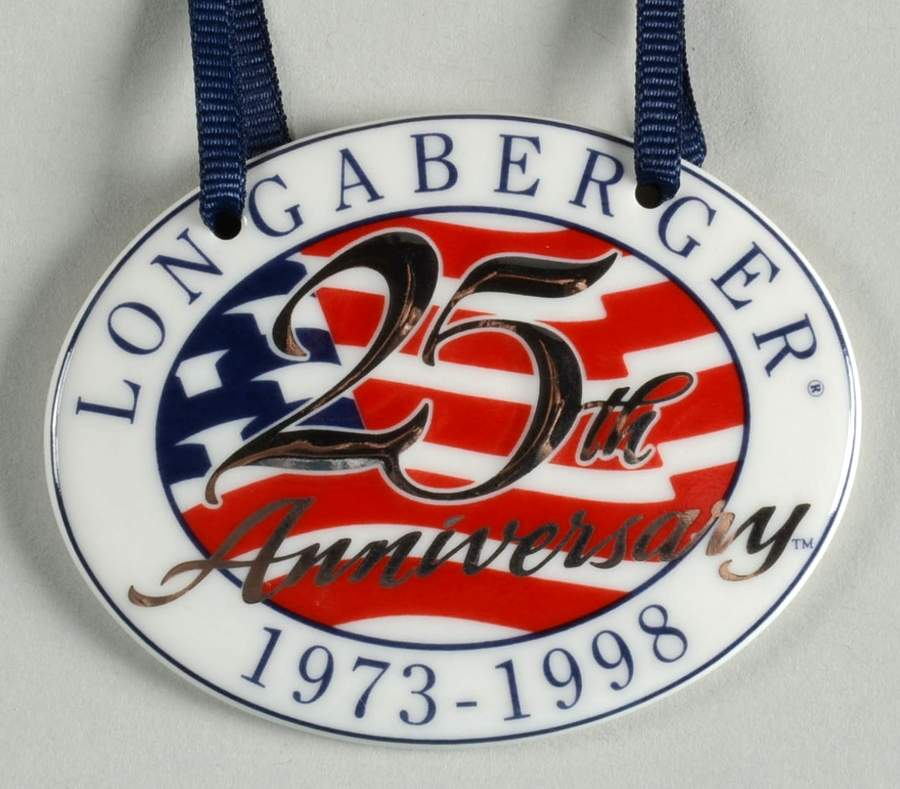 Baskets 25th Anniversary Tie-On Charm for Basket by Longaberger-1