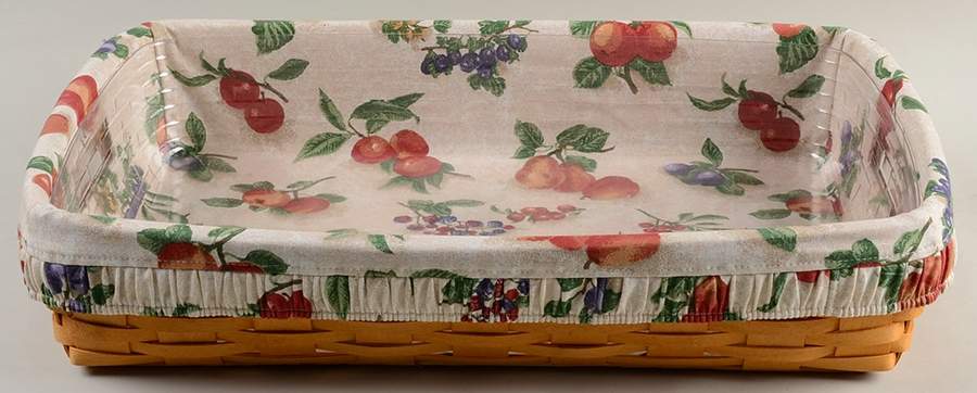 Baskets Serving Tray Basket & Liner with Protector by Longaberger-1
