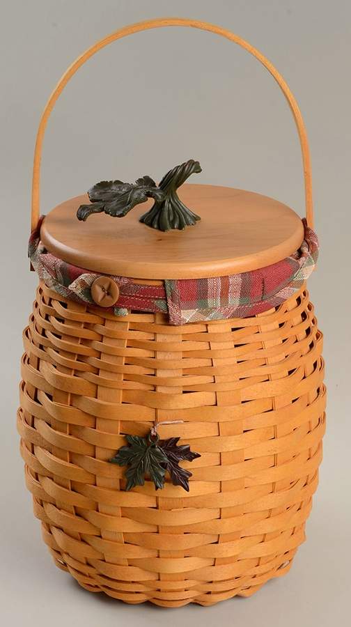 Baskets October Fields&Lid w/Liner,Protector Set & Charm by Longaberger-1