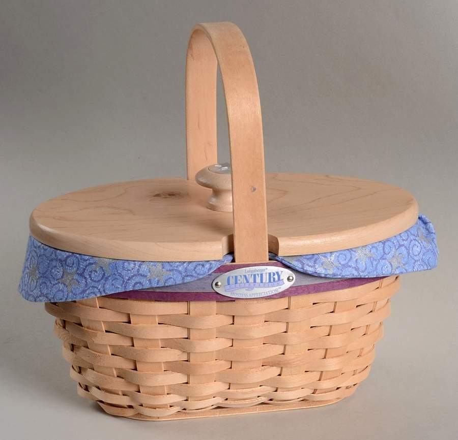 Baskets Century Celebration Basket & Lid with Liner by Longaberger-1